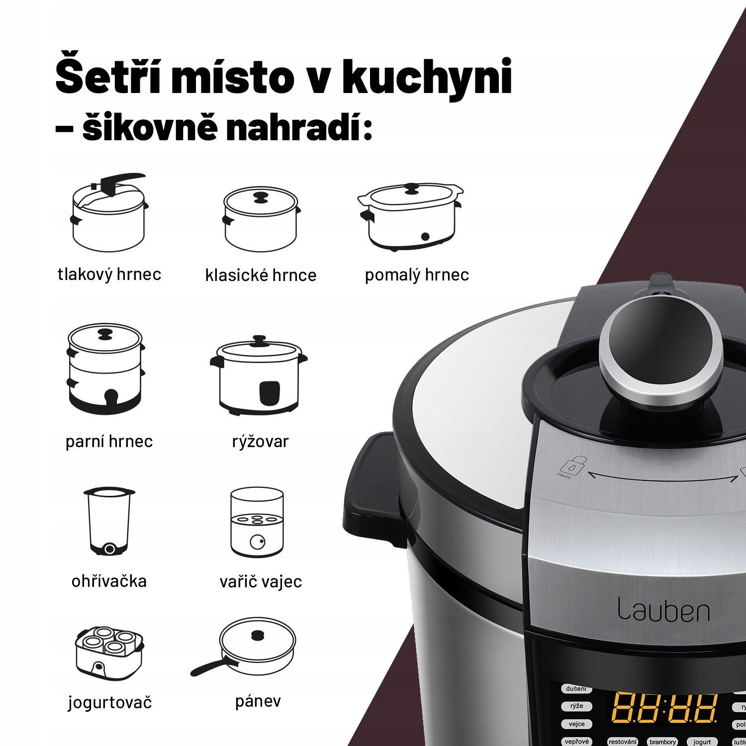 Lauben Multi Cooker 18SB Slovak Edition