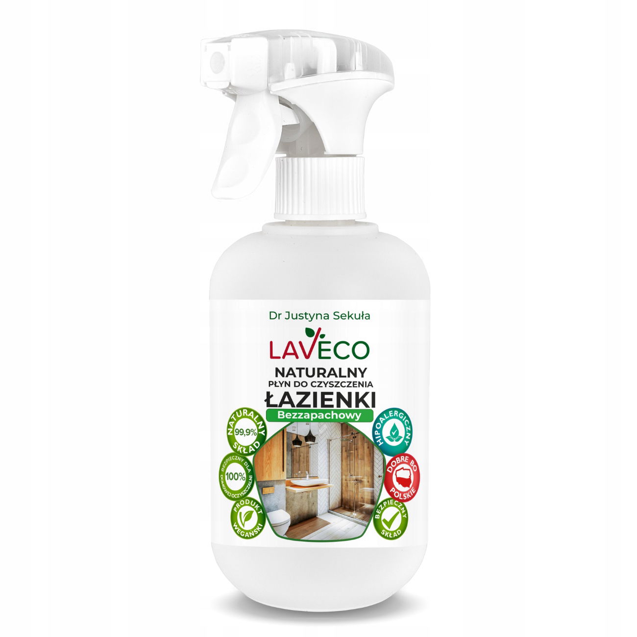 Laveco Prírodný čistiaci prostriedok na kúpeľňu