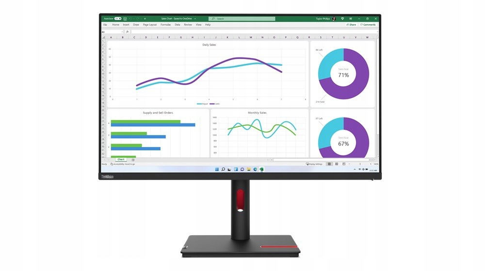 LCD Lenovo ThinkVision T32p 31,5" 4K Ips 60 MHz