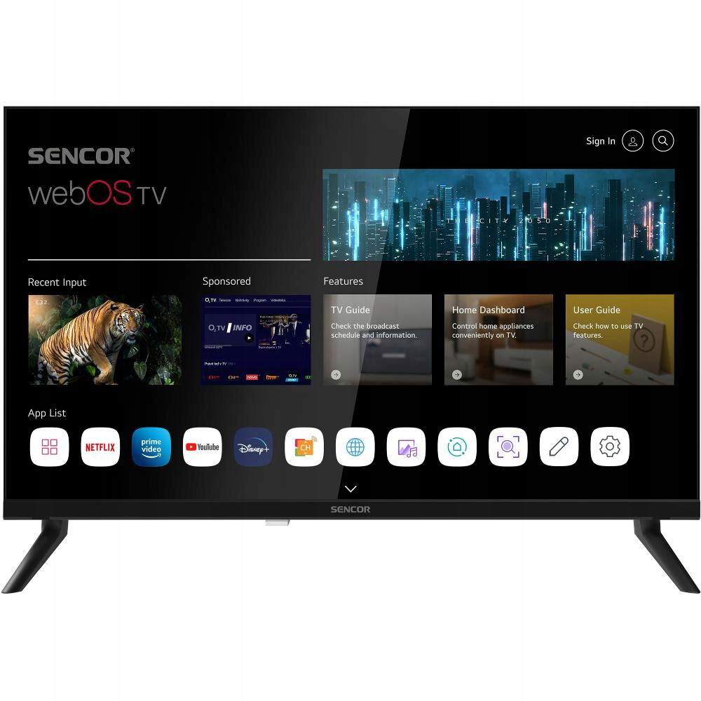 Led televízia Sencor Sle 24S830MB 24" Hd Ready čierna