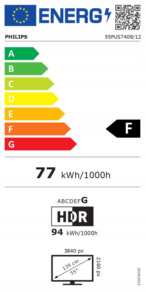 Led televízor Philips 55PUS7409/12 55 Smart Tv Google Tv 4K Uhd P