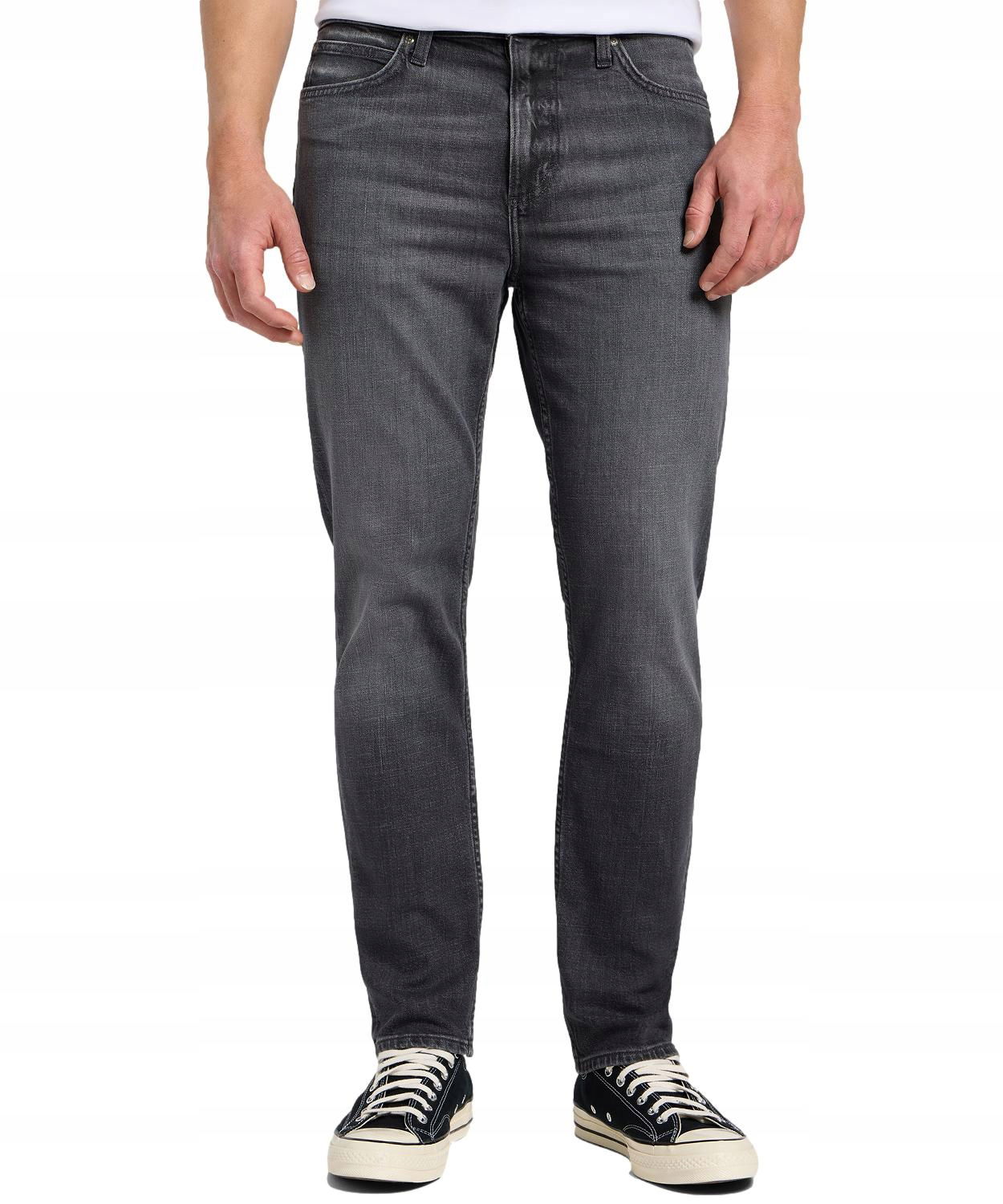 Lee Austin Regular Tapered Dark Smoke Pánske Džínsy W34 L32