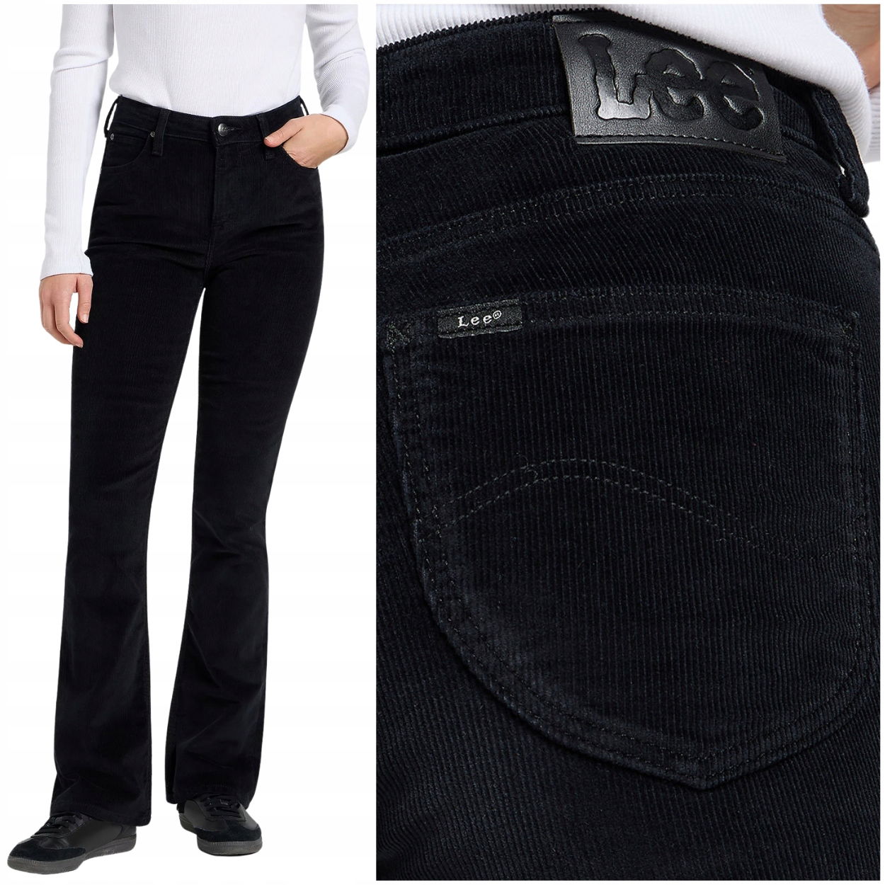 Lee Breese Boot bootcut Black rozšíriteľné dámske nohavice W29 L31