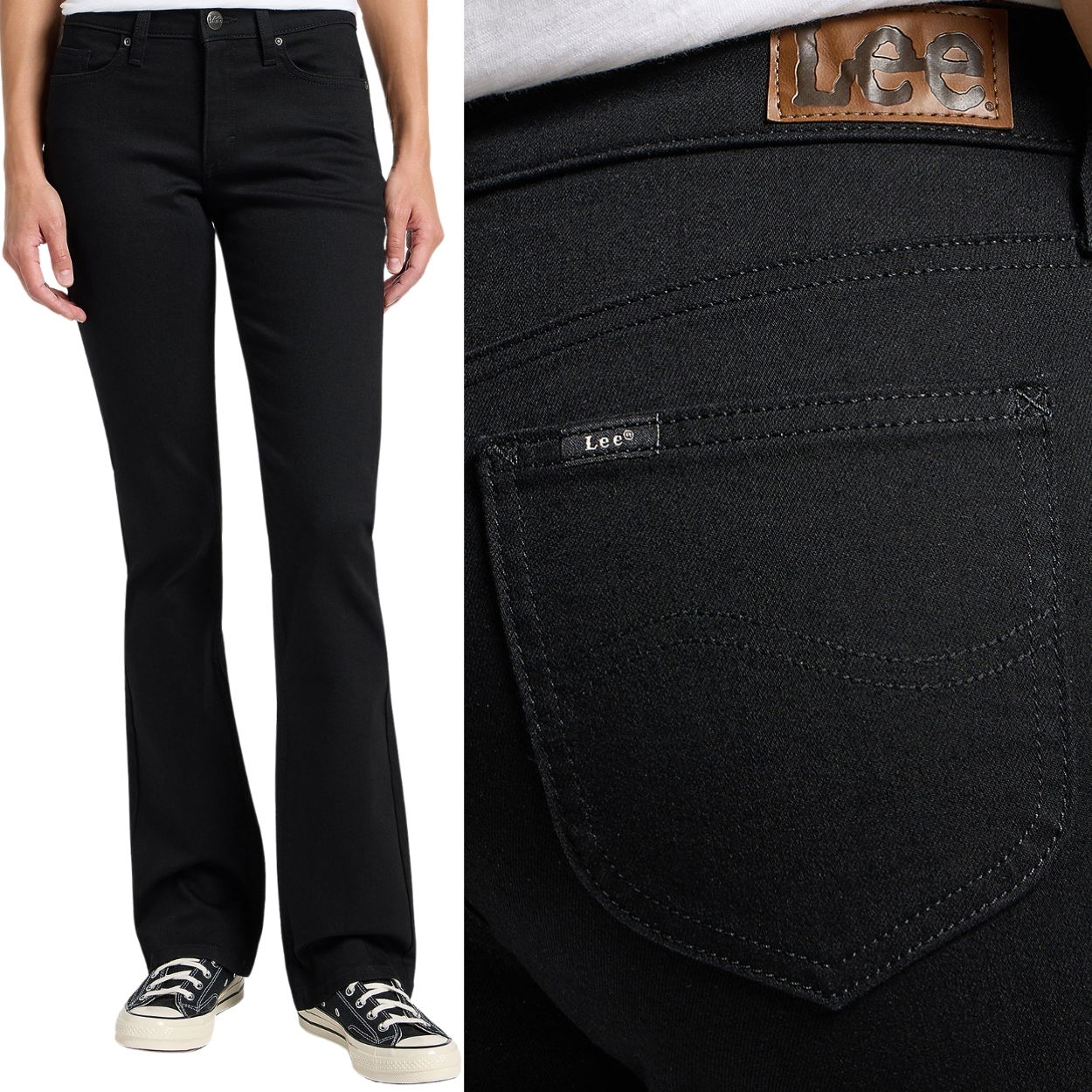 Lee Legendary Bootcut rozšírené dámske rifle s vyšším pásom W29 L31