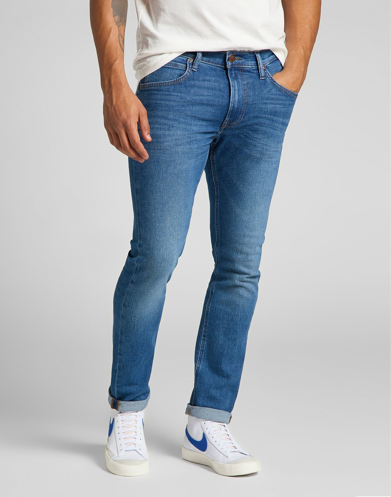 Lee Luke Slim Tapered džínsy Nové 31/34 pás 83