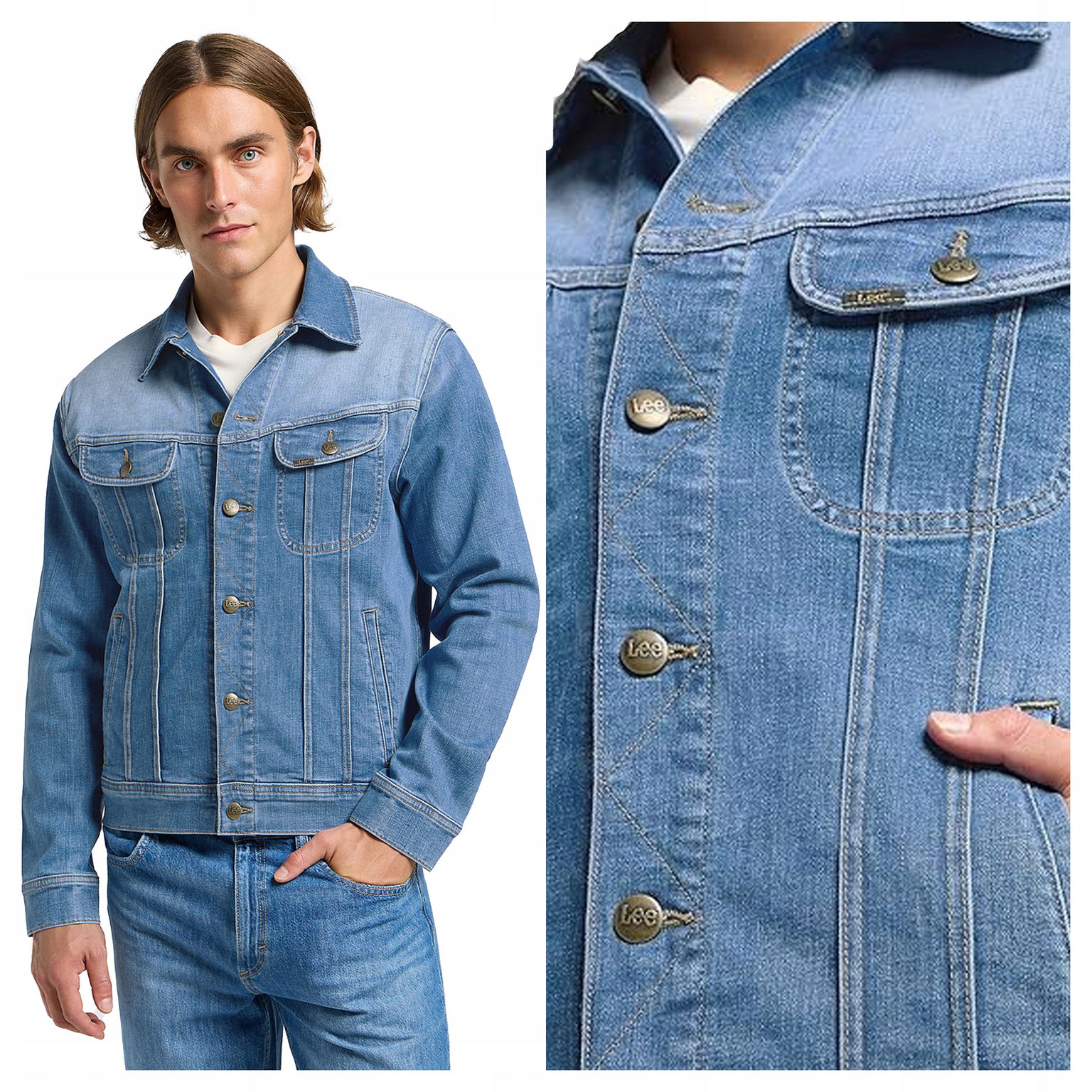 Lee Rider Jacket Xxs Pánska džínsová bunda
