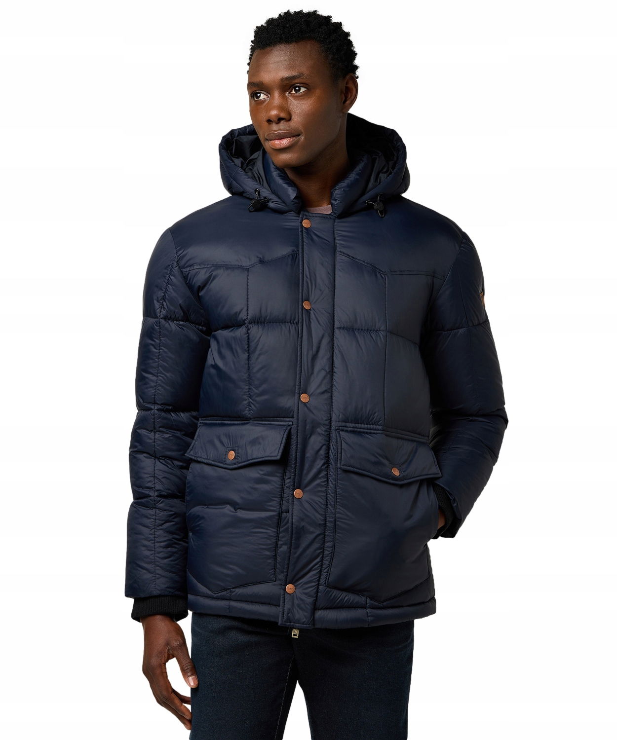 Lee teplá zimná bunda pánska Parka Jacket Black L