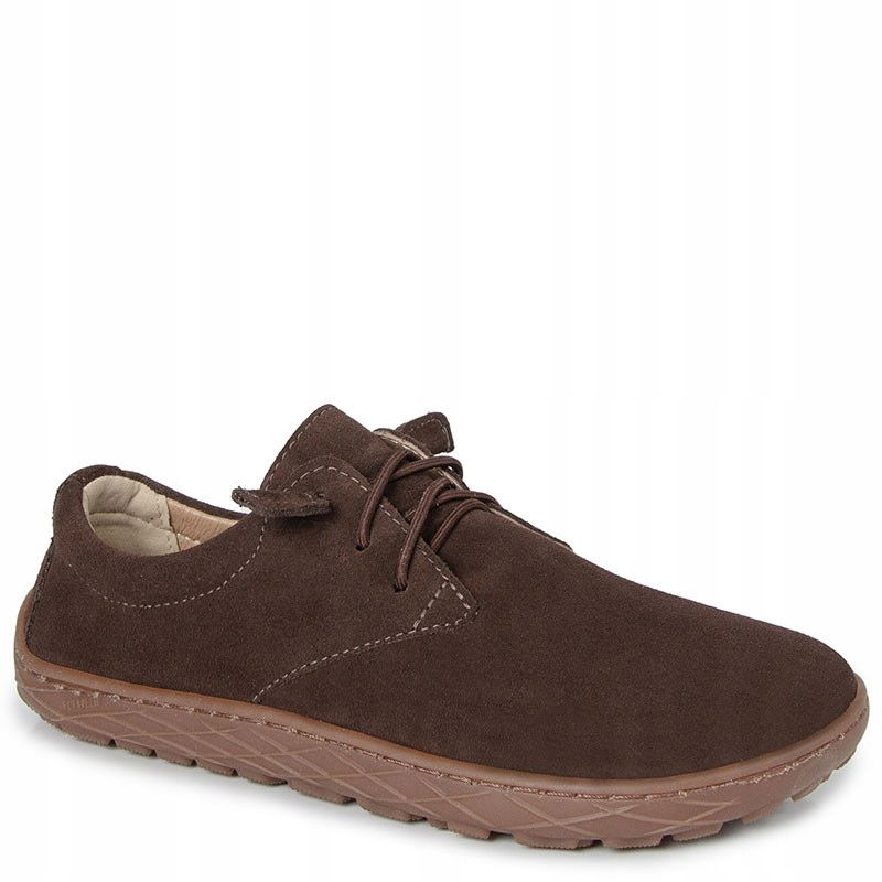 Lemar 10189 Barefoot Hnedé Semišové Kožené Poltopánky 39