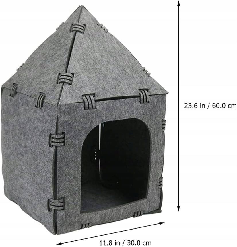 Ležadlo a tunel pre mačku z plsti Mäkké, skladacie, priedušné, Diy