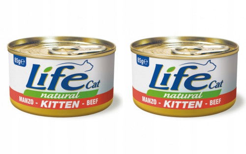 Life Cat Kitten v konzervách Hovädzie 85 g 2ks