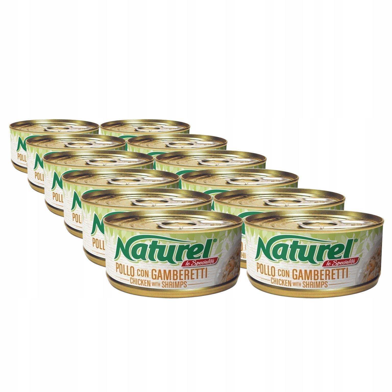 Life Cat Naturel Krmivo pre mačky plechovka Sada 12x70 g Kuracie Mäso Krevety