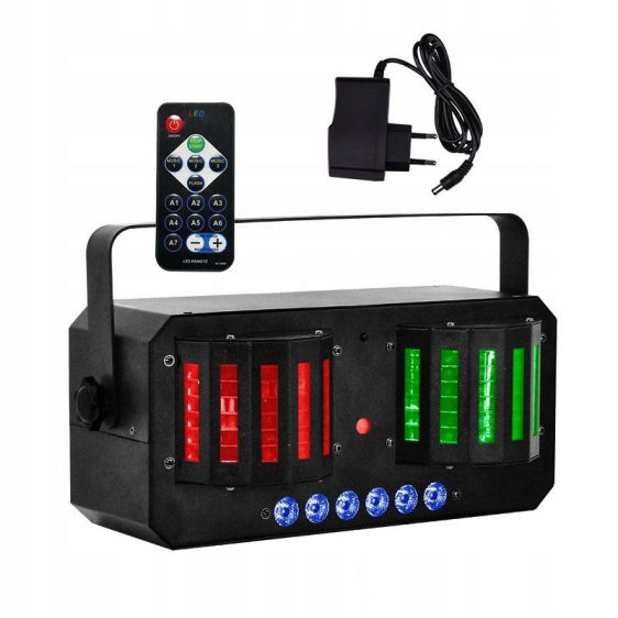 LIGHT4ME Derby MIX Strobo Laser multiefekt disco Led