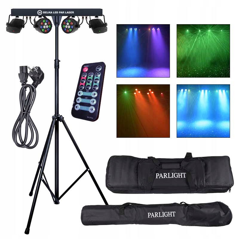 LIGHT4ME Led Belka Par Laser osvetľovací set