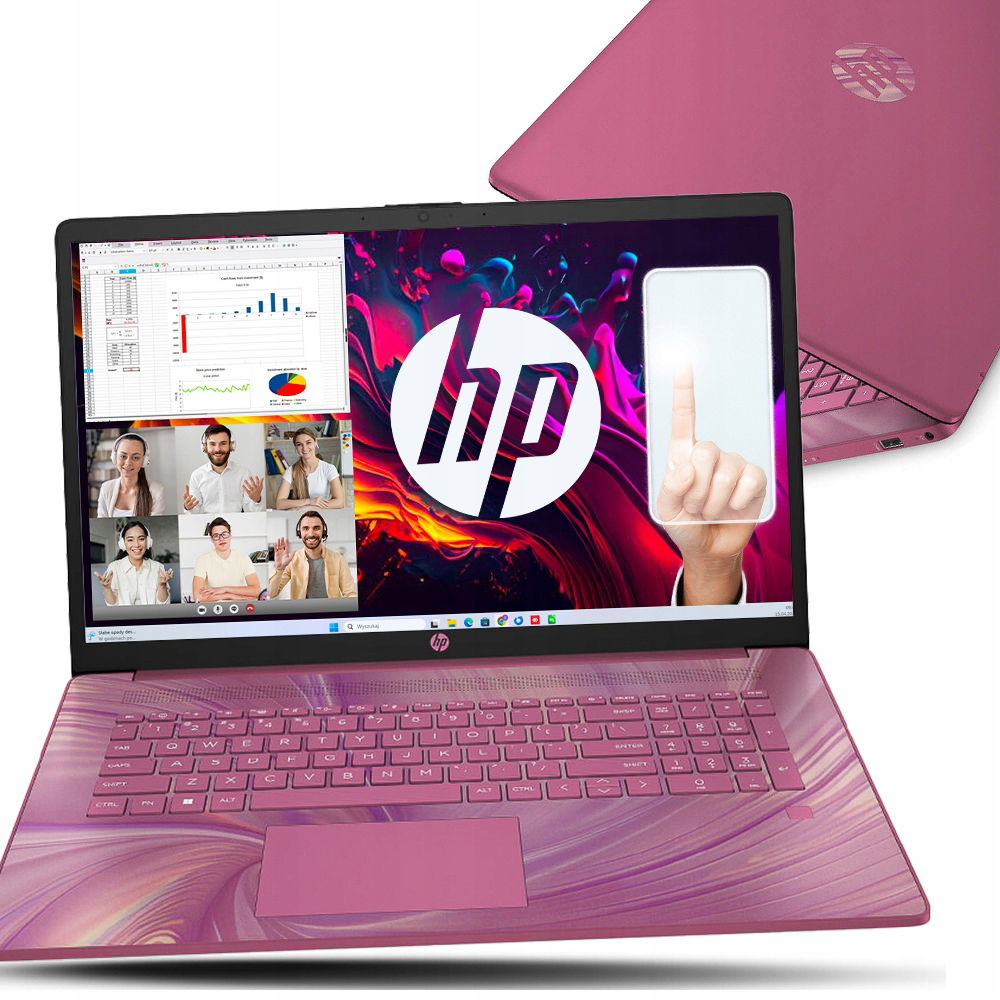 Limitovaný Hp 17 Quad Core 4GB DDR4 1TB Ssd Hd+ Touch Blk Fp W11