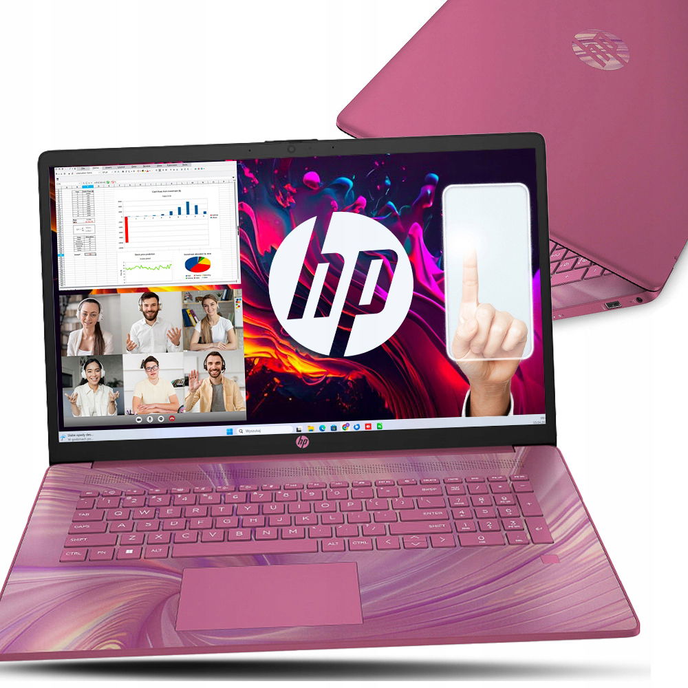 Limitovaný Hp 17 Quad Core 4GB DDR4 Ssd Hd+ Touch Blk Fp W11