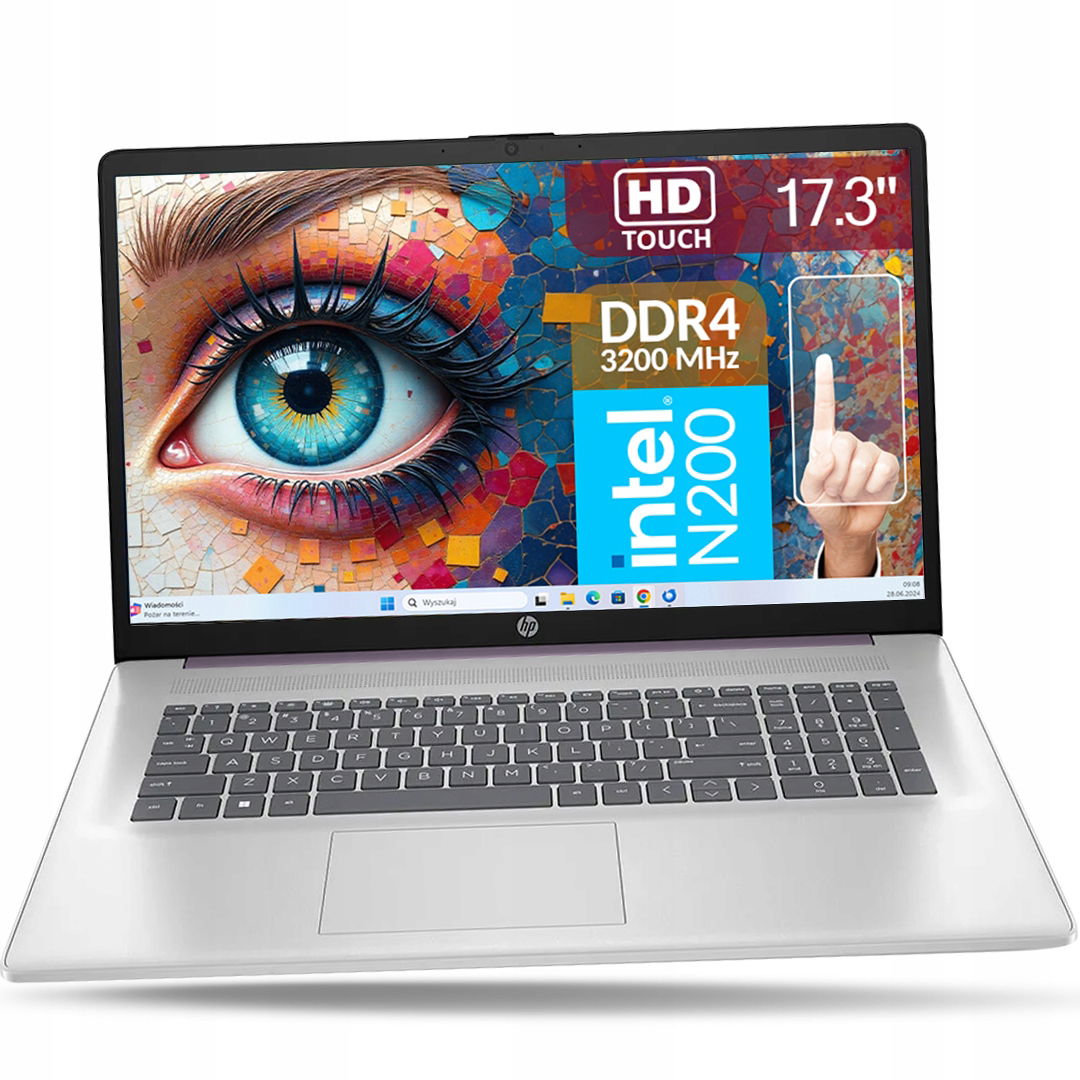 Limitovaný Notebook Hp 17 Intel N 8GB DDR4 512GB Hd+ Touch W11
