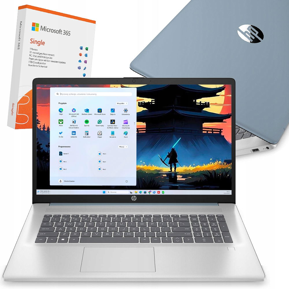 Limitovaný Notebook Hp 17 Intel N 8GB DDR4 Ssd Hd+ Blk Fp Hdmi W11 Office