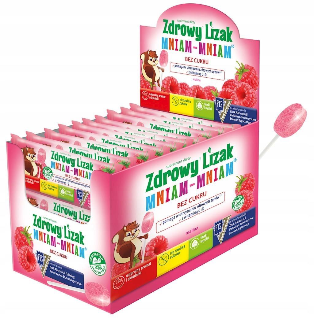 Lizak S Malinovou Chuťou Mniam-mniam Bezglut. 6 g Starpharma