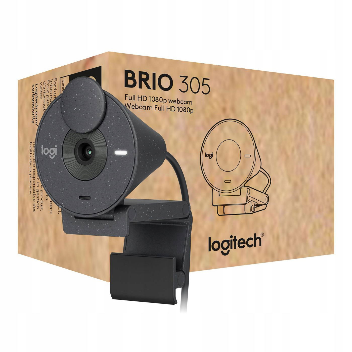 Logitech Brio 305 webová kamera 2 Mp 1920px