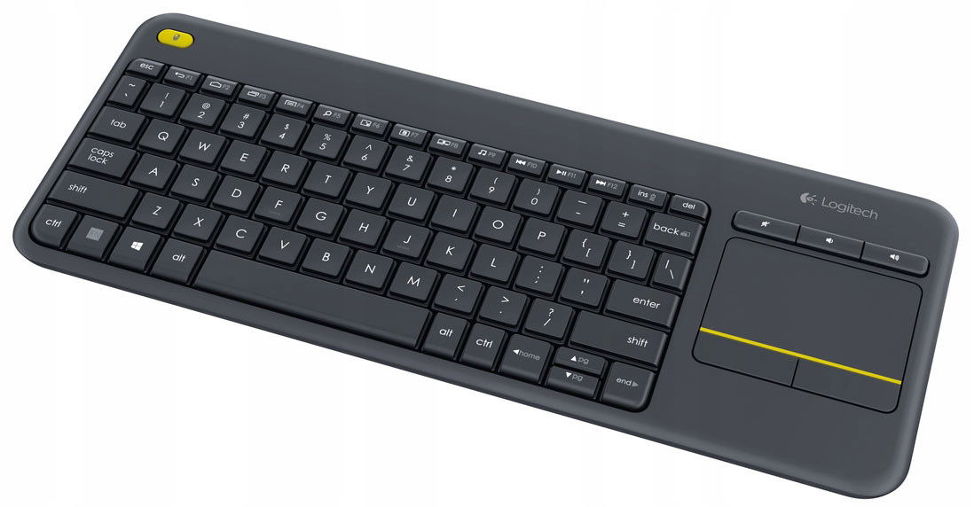Logitech K400 Plus Tv klávesnica Rf Wireless Qwerty Škandinávia čierna