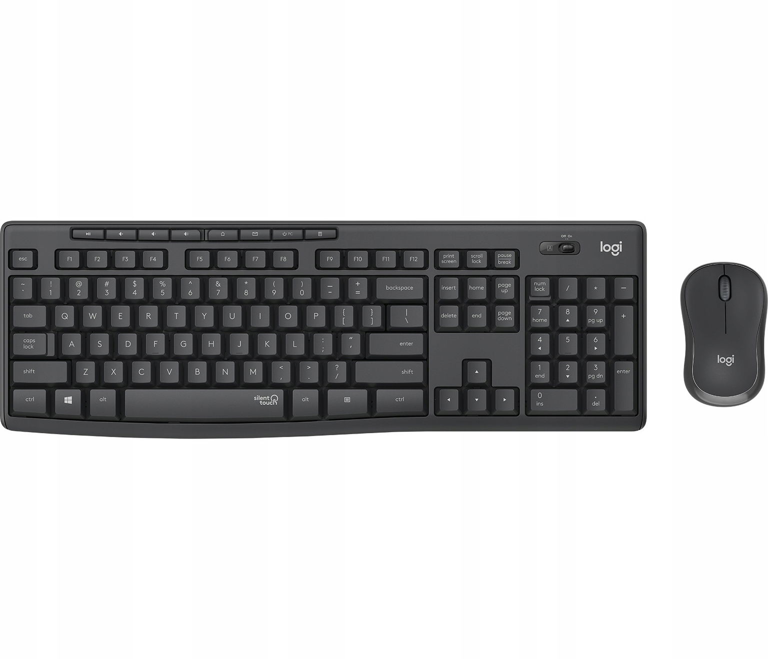 Logitech MK295 Silent Wireless Combo klávesnica Priložená myš Usb Qwerty