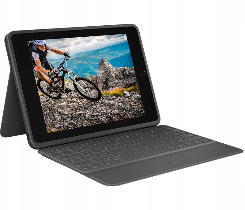 Logitech Rugged Folio Grafitová Smart Connector Qwertz Nemčina