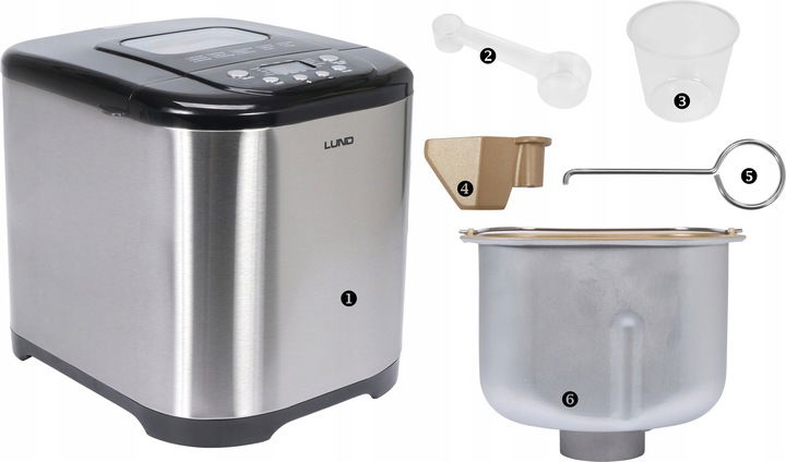 Lund 68032 Pekáreň Na Chlieb 650W, 15 Programov