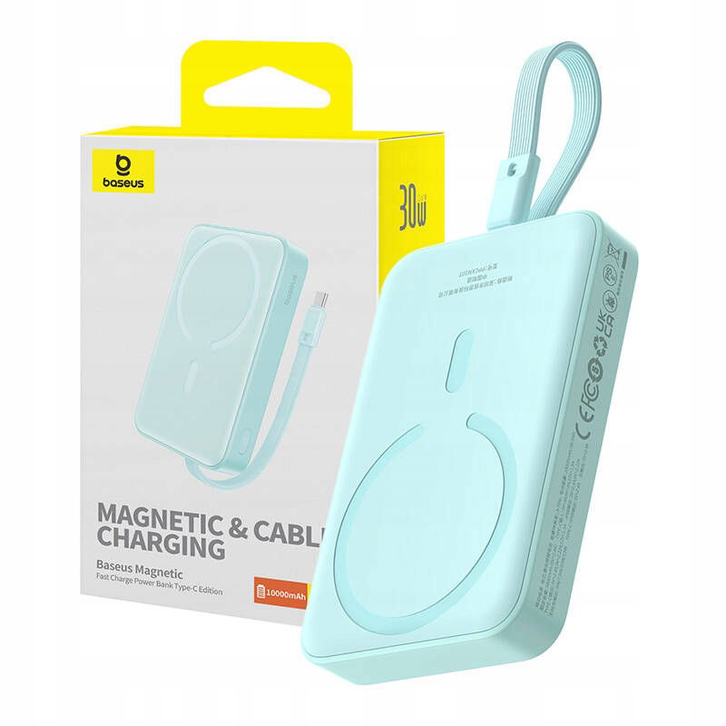 Magnetická powerbanka Baseus 10000 mAh 30W MagSafe modrá