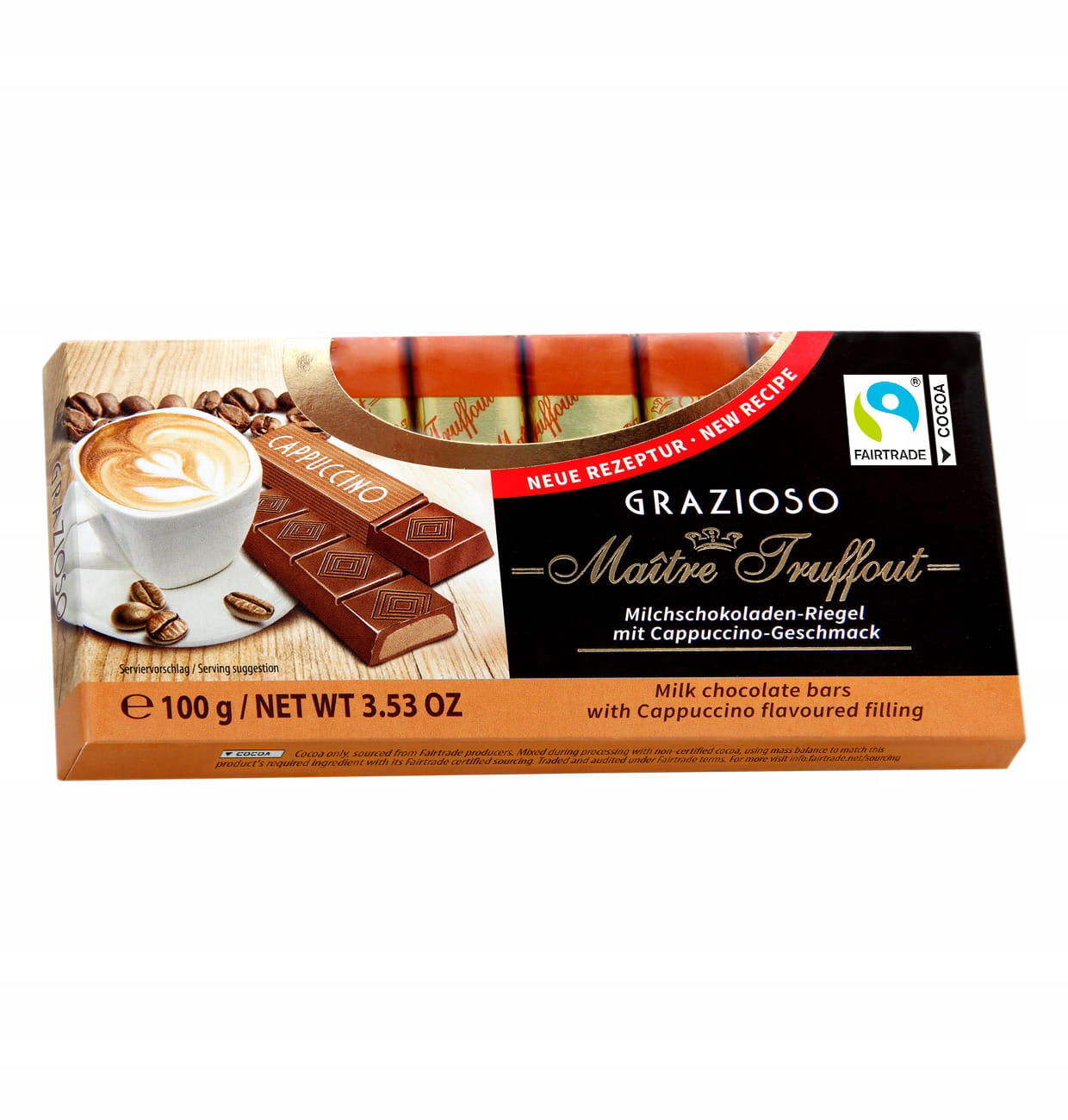 Maitre Grazioso Cappuccino Čokoládové 8ks 100g