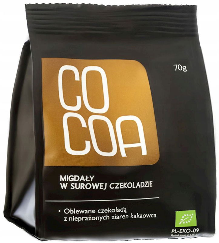 Mandle V Surovej Čokoláde Bio 70 g Cocoa