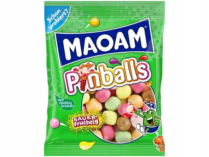 Maoam Pinballs Rozpúšťacie Gumy 200g Z Nemecka