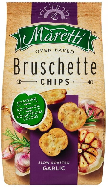 Maretti Bruschette Chips Slow Roasted Garlic 70g
