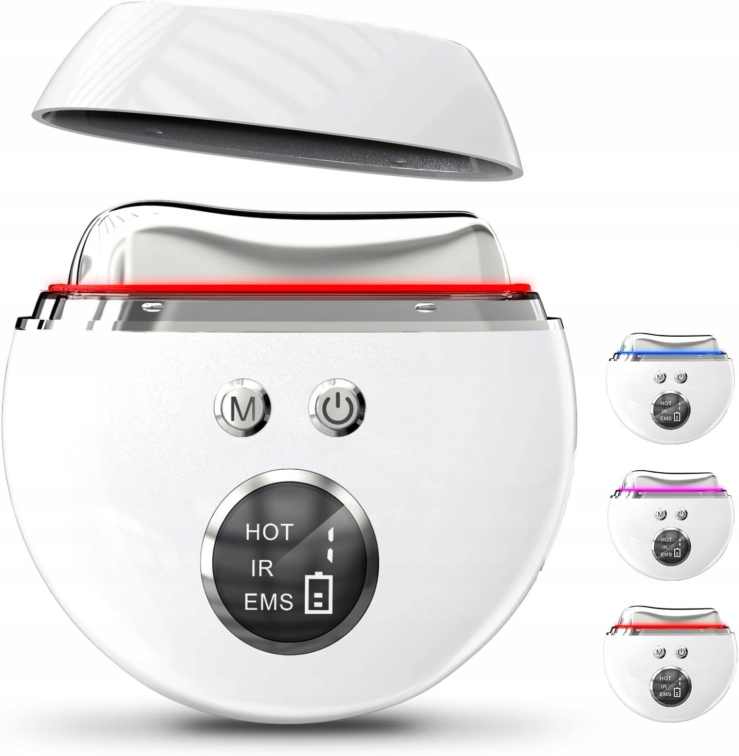 Masážny Prístroj Na Tvár Ems Gua Sha Led Terapia 4 Režimy Lifting Krásna Usb Koža