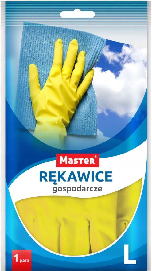 Master Ekonomické latexové rukavice na upratovanie, veľkosť L