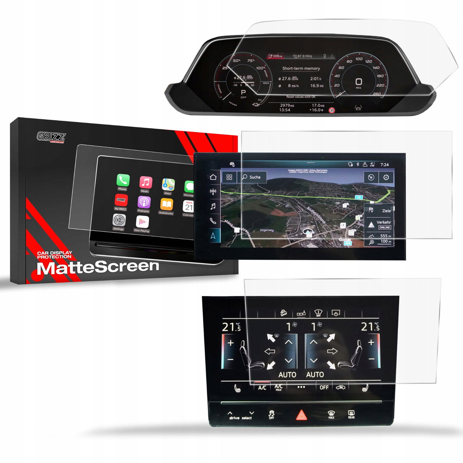 Matná fólia Grizz pre Audi Q8 e-tron (2022-2025) 3v1