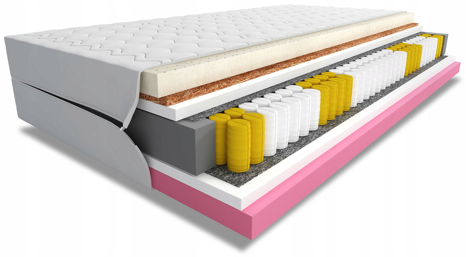 Matrac Vimo Pocket Memory Latex Coconut 160x200 H3 H2 7 zón