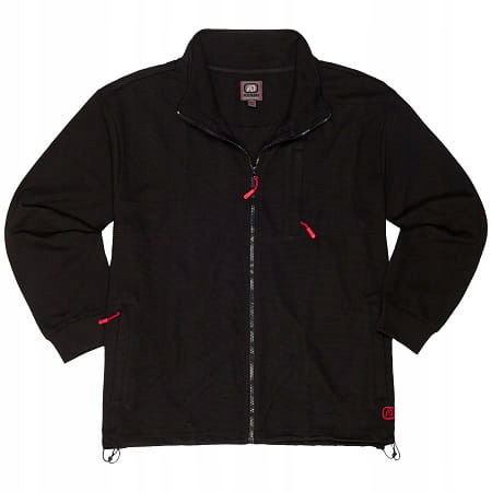 Max-adamo Čierna mikina veľké veľkosti 7XL
