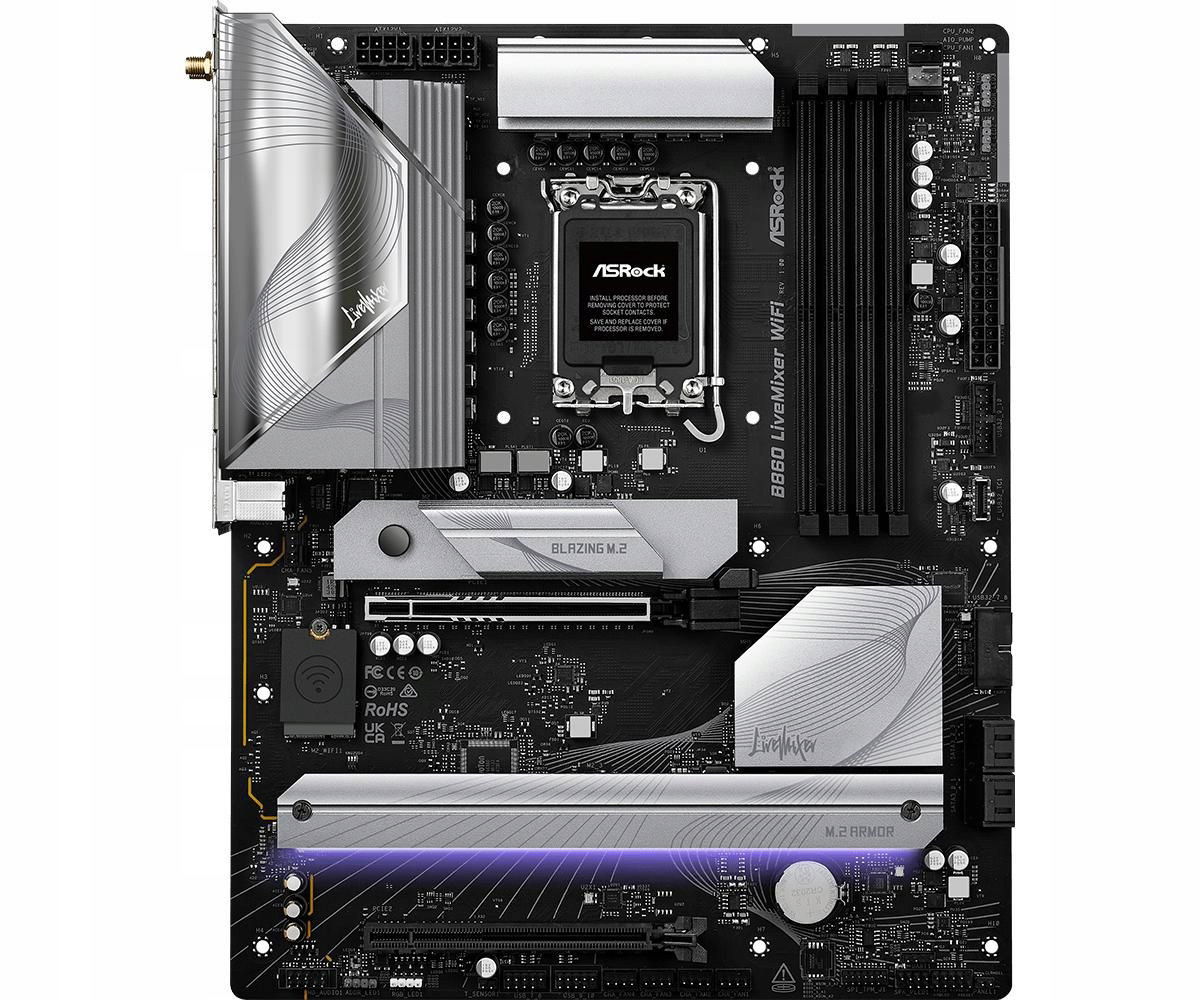 Mb ASRock Intel 1851 B860 LiveMixer WiFi
