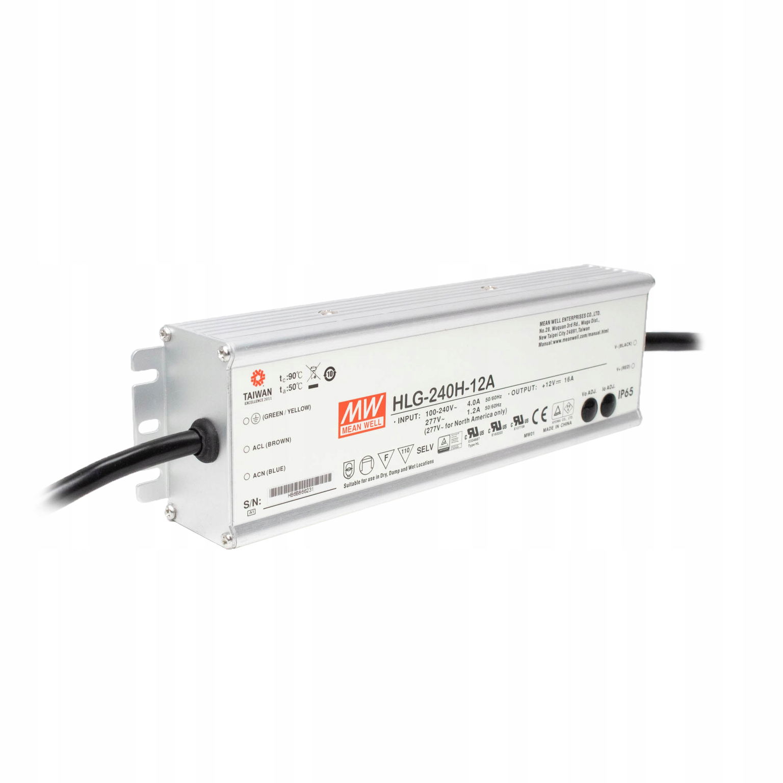 Mean Well HLG-240H-12A 192W 12V 16A
