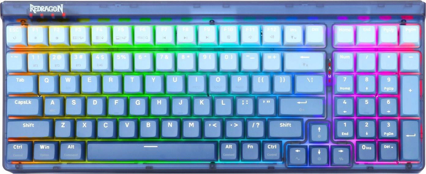 Mechanická klávesnica Redragon K656 Pro Rgb Purple Switch Modrá