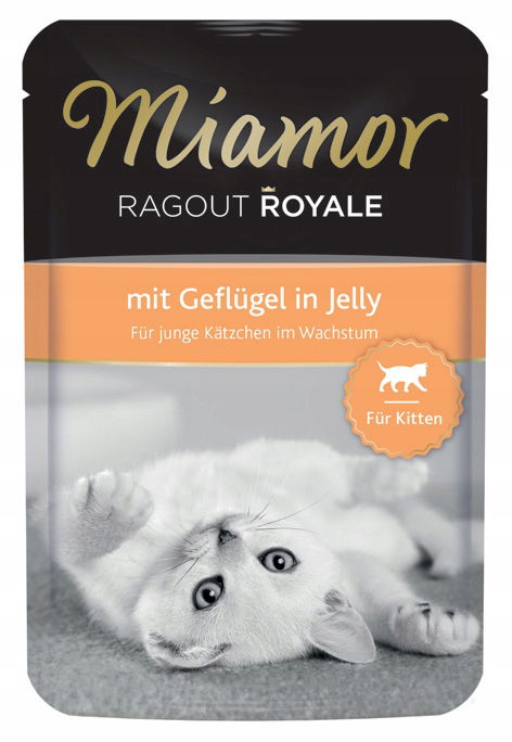 Miamor Royale Kitten – krmivo pre mačiatka, hydina v želé 100 g