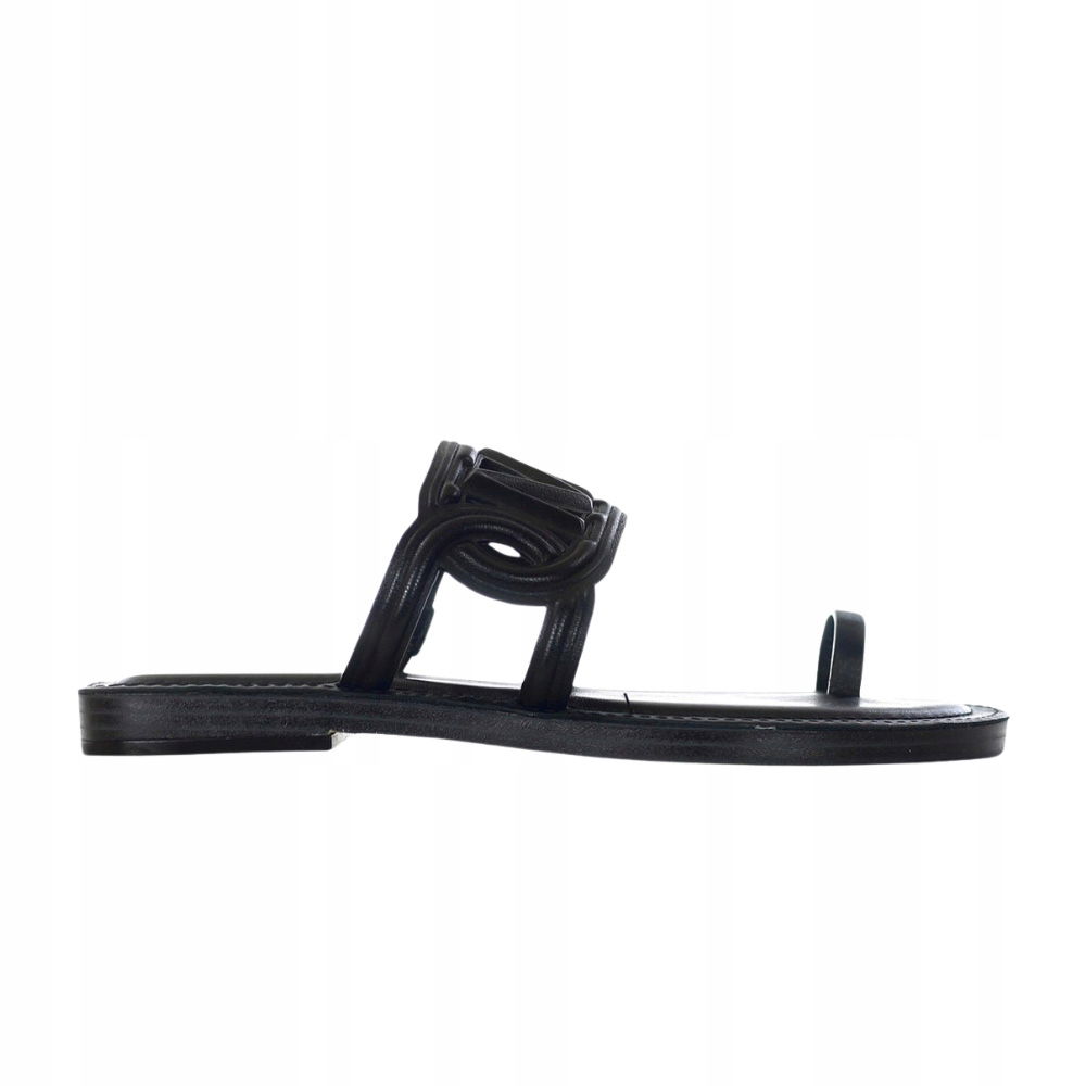 Michael Kors Čierne sandále Alma Flat Sandal 38,5