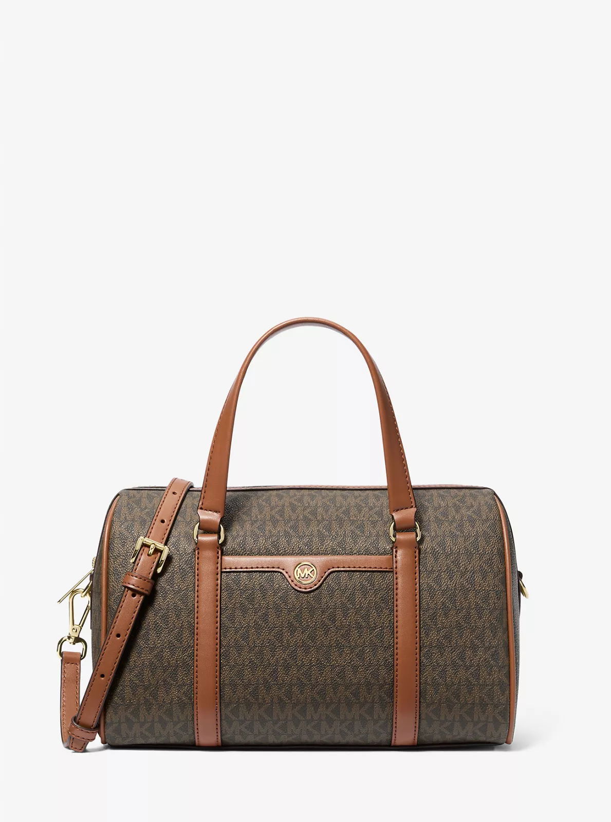 Michael Kors dámska kabelka Jet Set Duffel hnedá s logom
