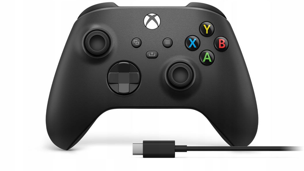 Microsoft Xbox Wireless Controller Usb-c Cable Čierny analógový gamepad/C