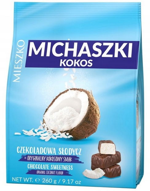 Mieszko cukríky Michaszki Kokosové 260g