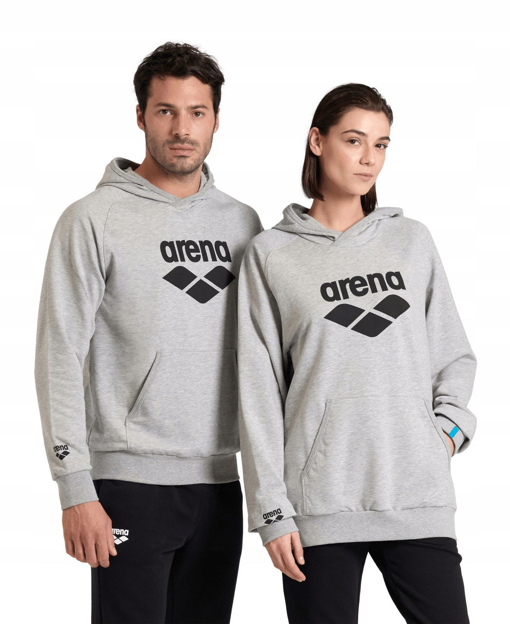 Mikina Arena Arena Hooded Sweat Graphic Medium Gray Heather XL