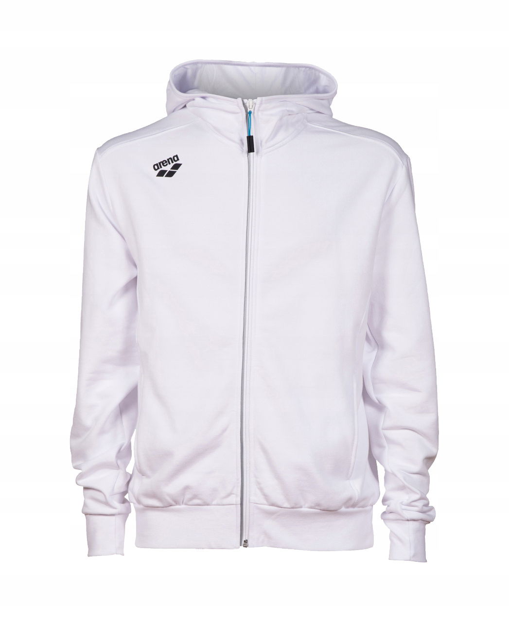 Mikina Arena Team Hooded Jacket Panel White Xs