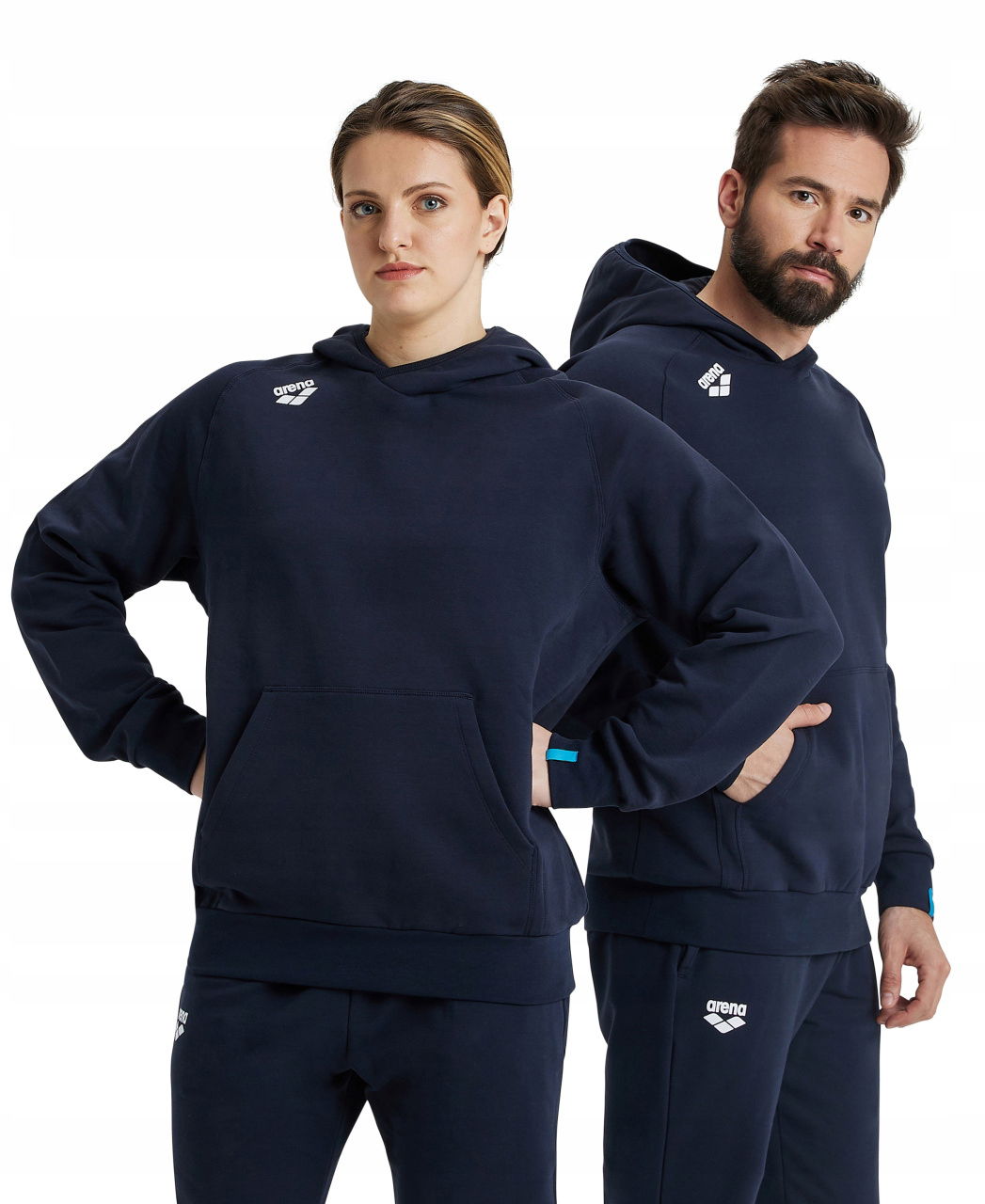 Mikina Arena Team Hooded Sweat Panel Navy M