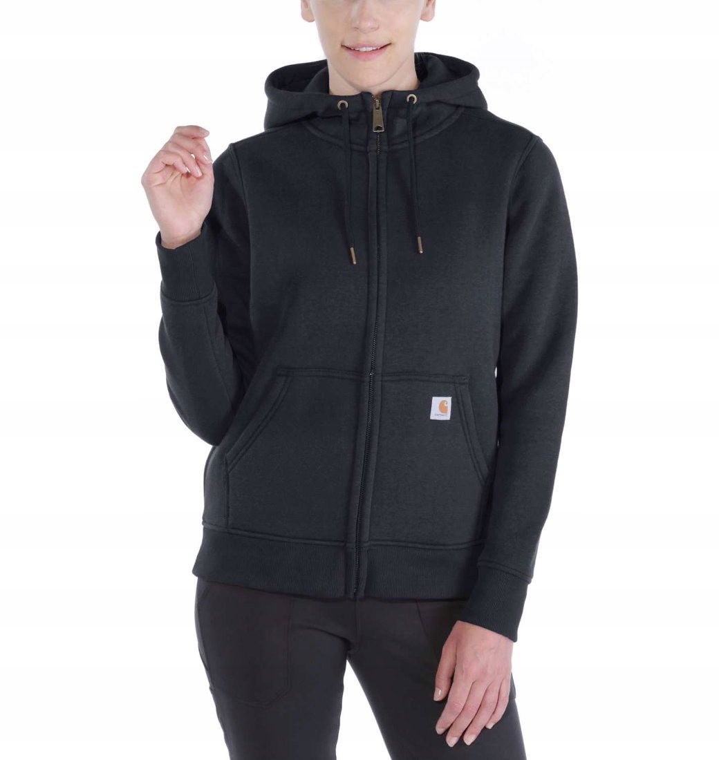 Mikina Carhartt Clarksburg Full Zip Hoodie Black