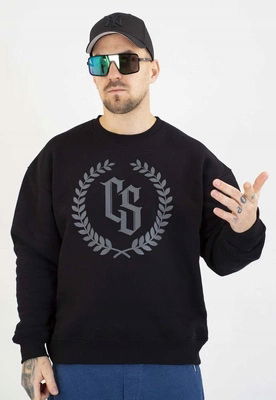 Mikina Ciemna Strefa Bez Kapucne Oversize Cs Laur čierno-šedá